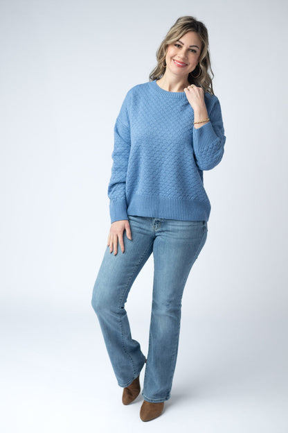 Michelle Mae Gianna Pullover Sweater - Blue