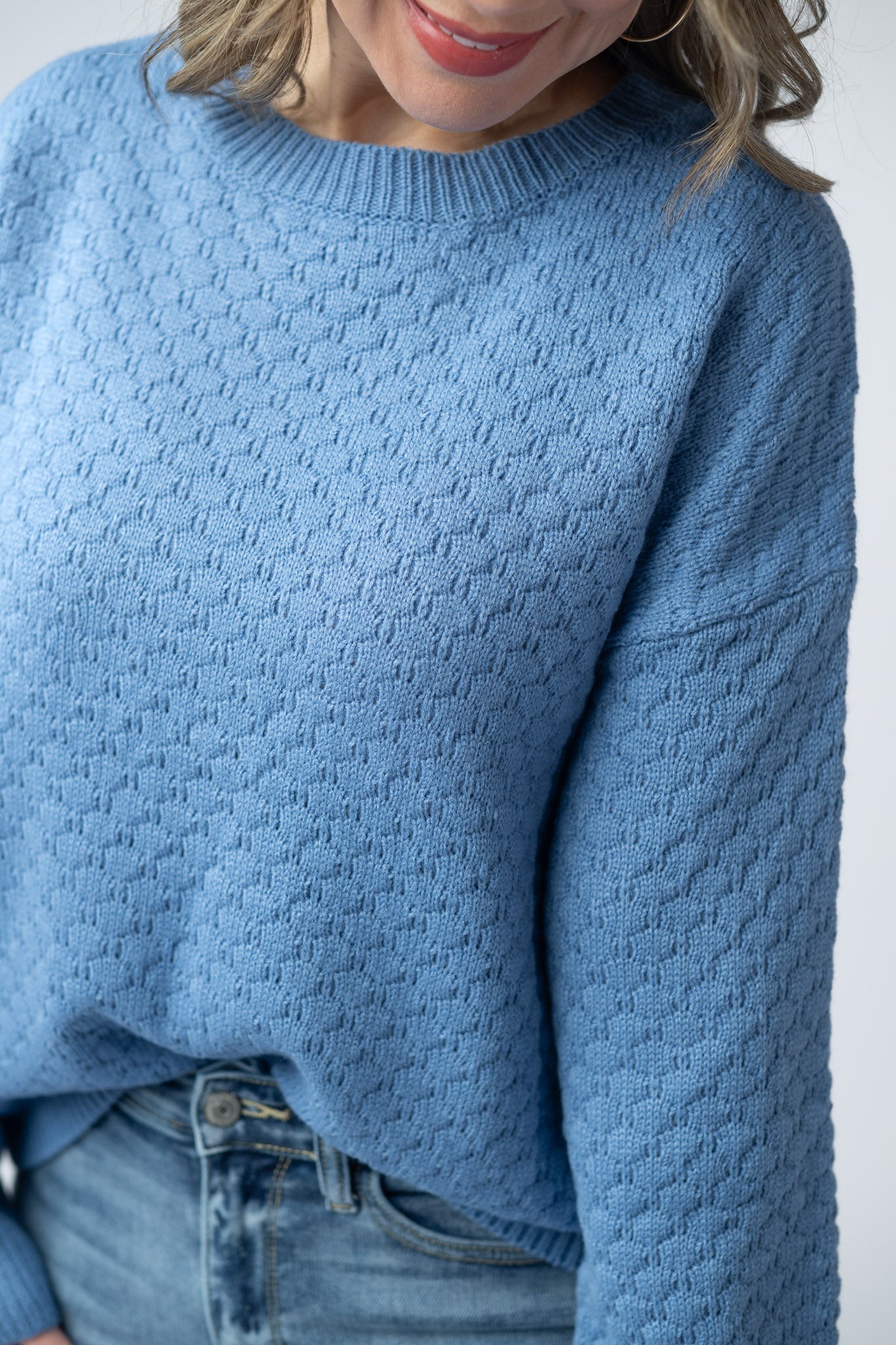 Michelle Mae Gianna Pullover Sweater - Blue