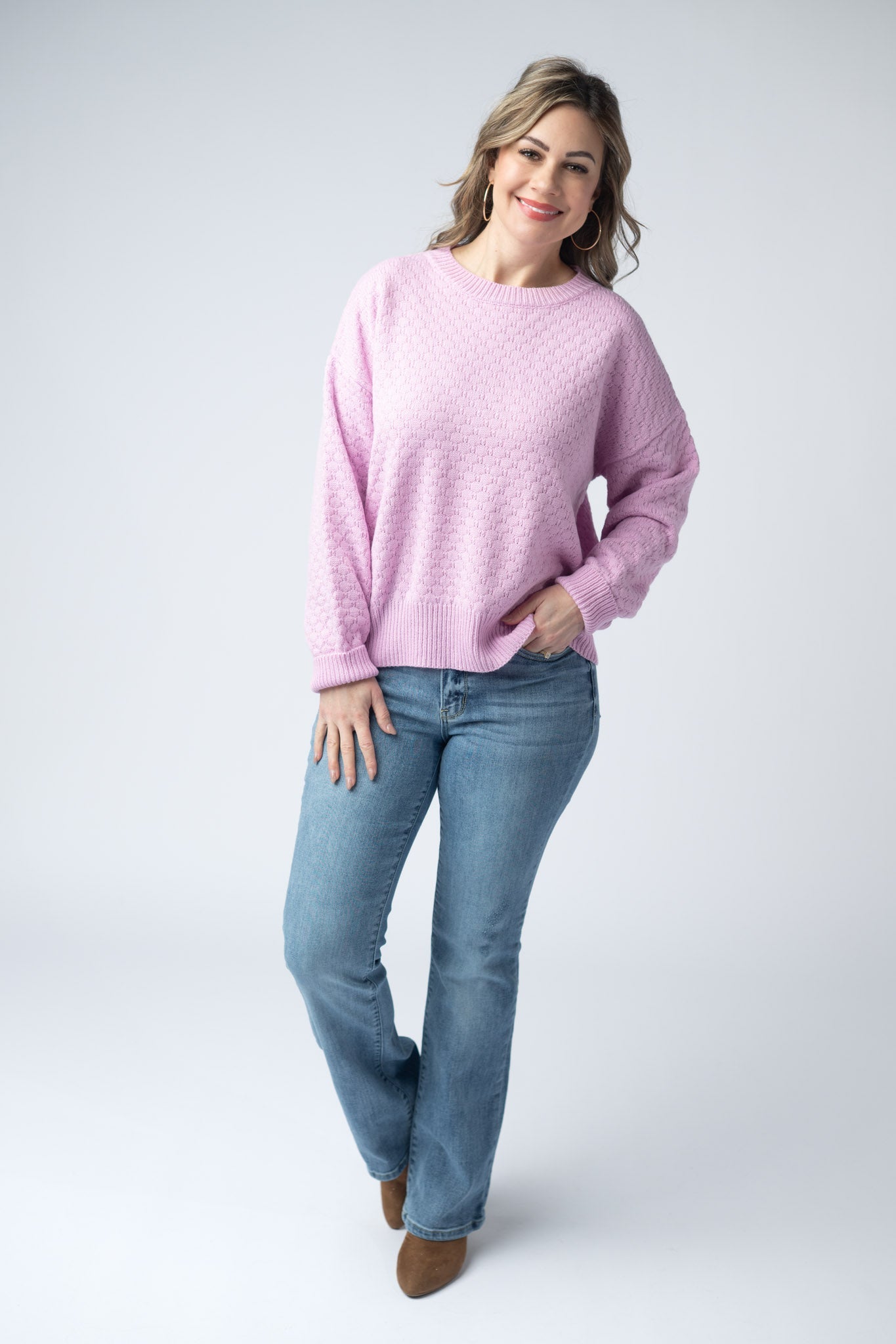 Michelle Mae Gianna Pullover Sweater - Pink