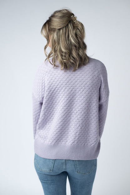 Michelle Mae Gianna Pullover Sweater - Lavender