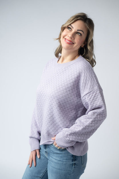 Michelle Mae Gianna Pullover Sweater - Lavender