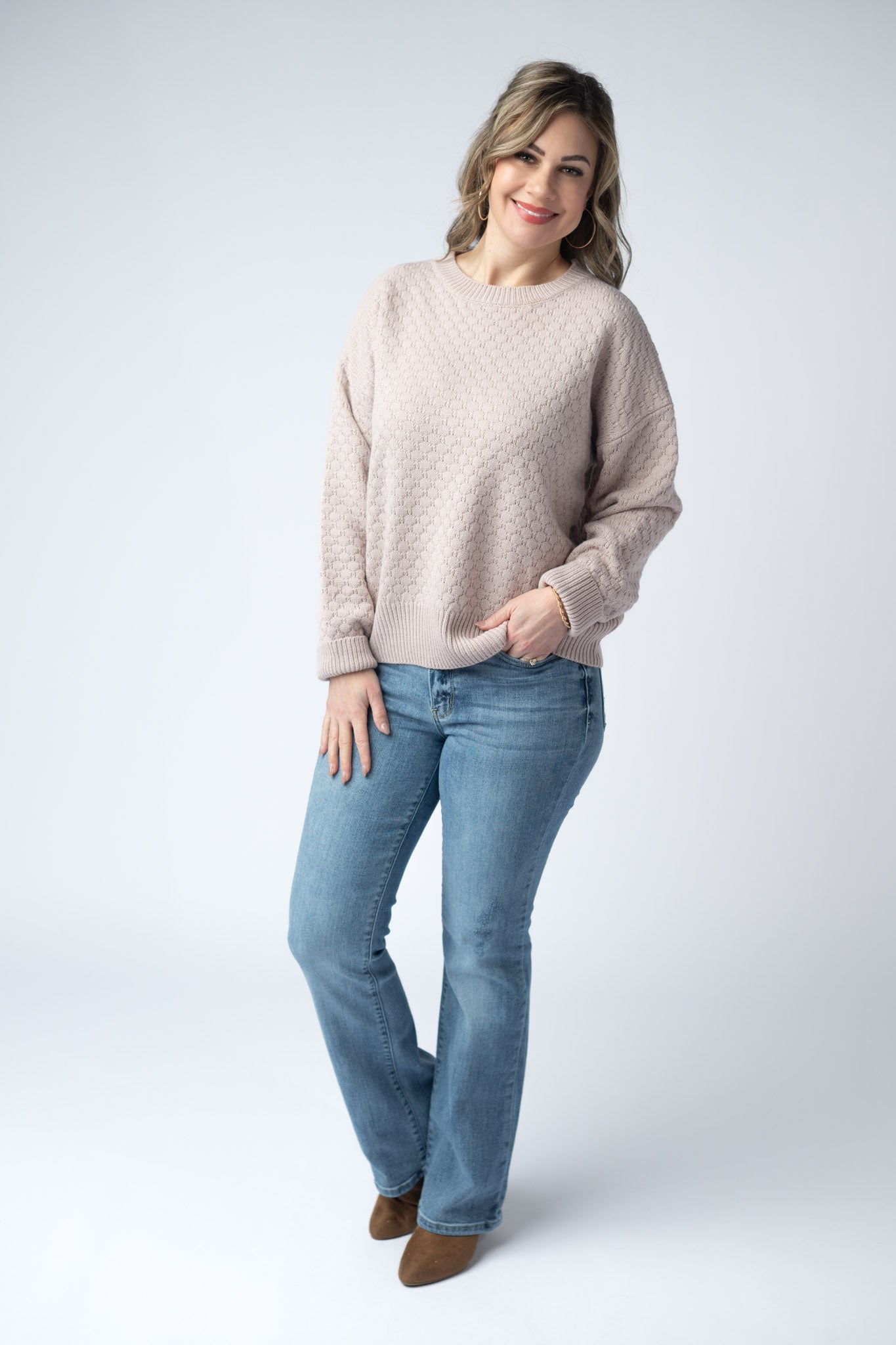 Michelle Mae Gianna Pullover Sweater - Neutral