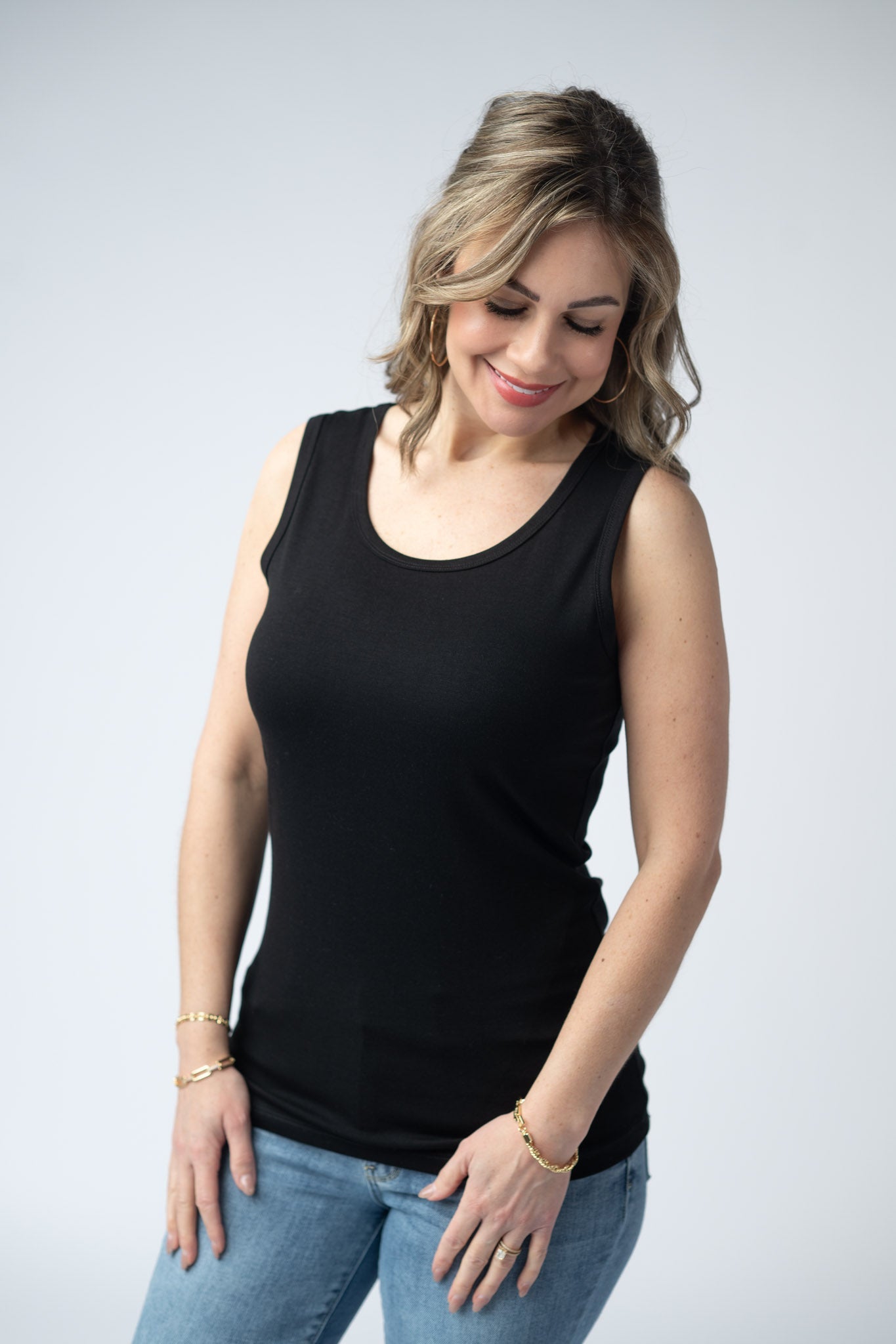 Michelle Mae Ava Tank - Black