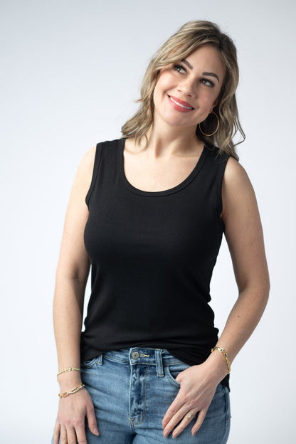 Michelle Mae Ava Tank - Black