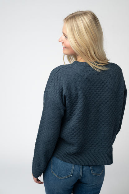 Michelle Mae Gianna Pullover Sweater - Teal