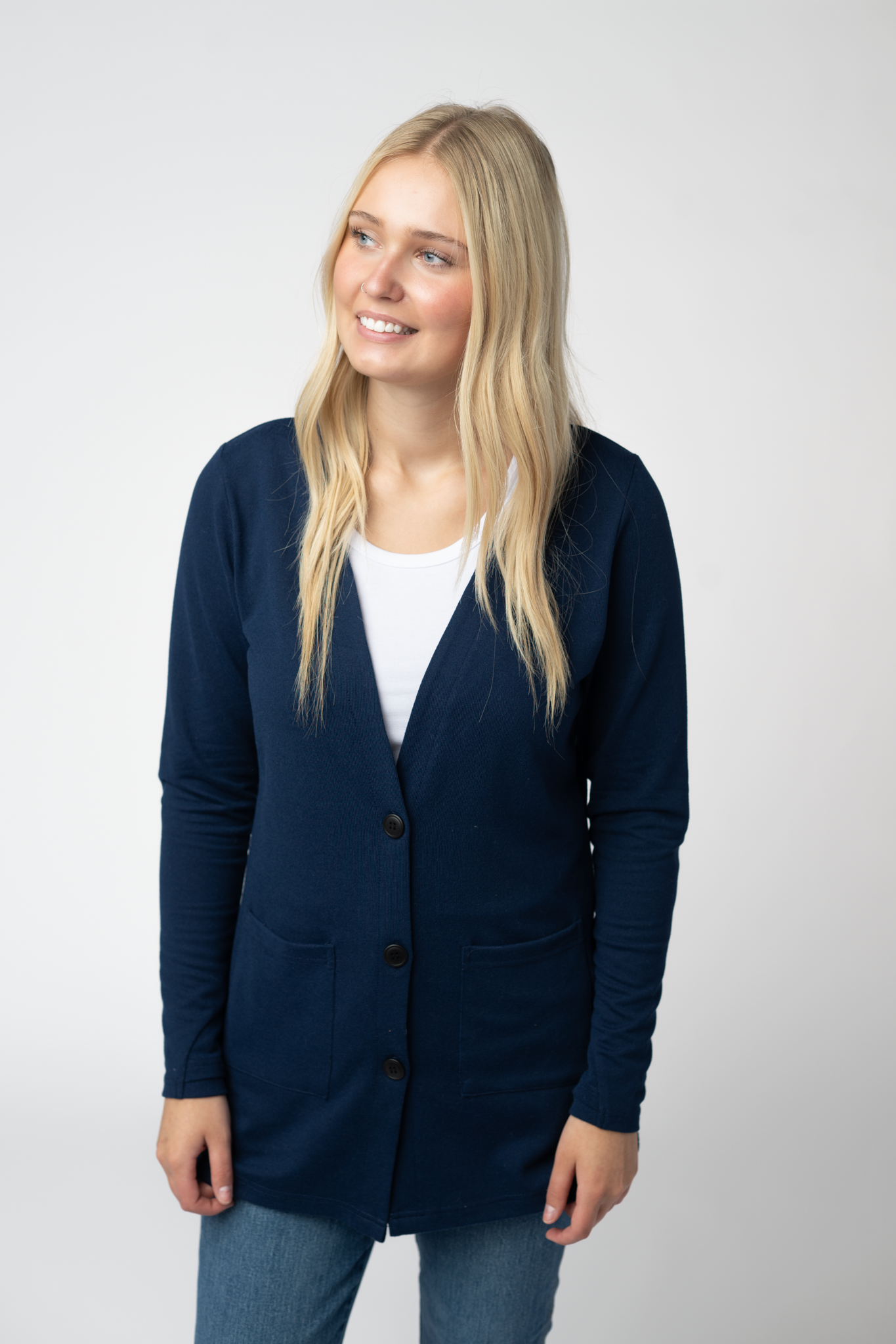 Michelle Mae Cori Cardigan - Navy
