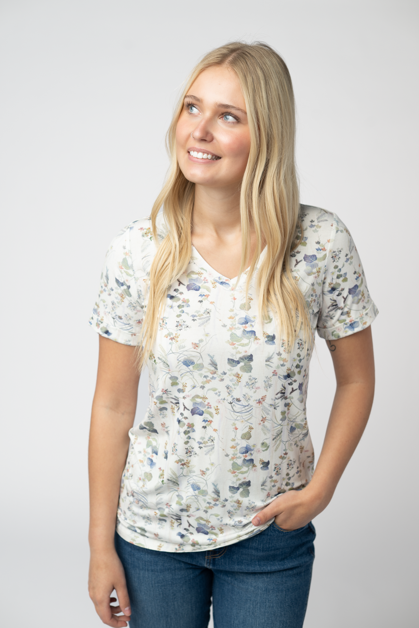 Michelle Mae Sophie Top - Olive Meadow
