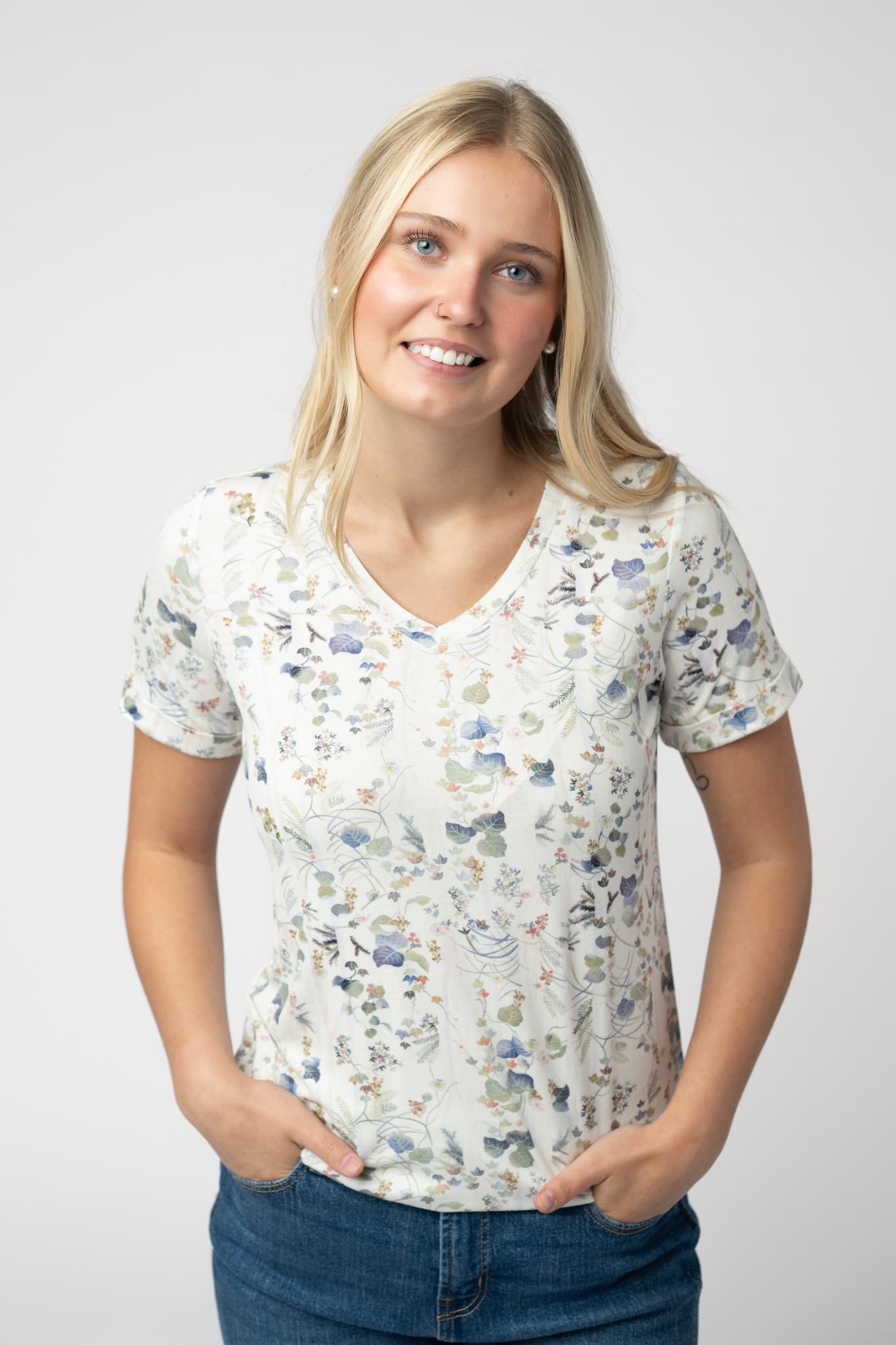 Michelle Mae Sophie Top - Olive Meadow