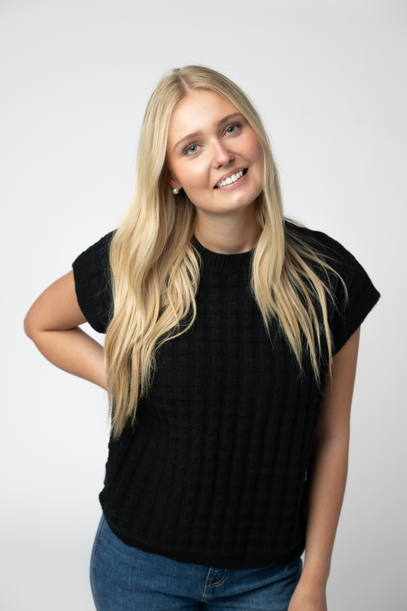 Michelle Mae Kelly Knitted Top - Black