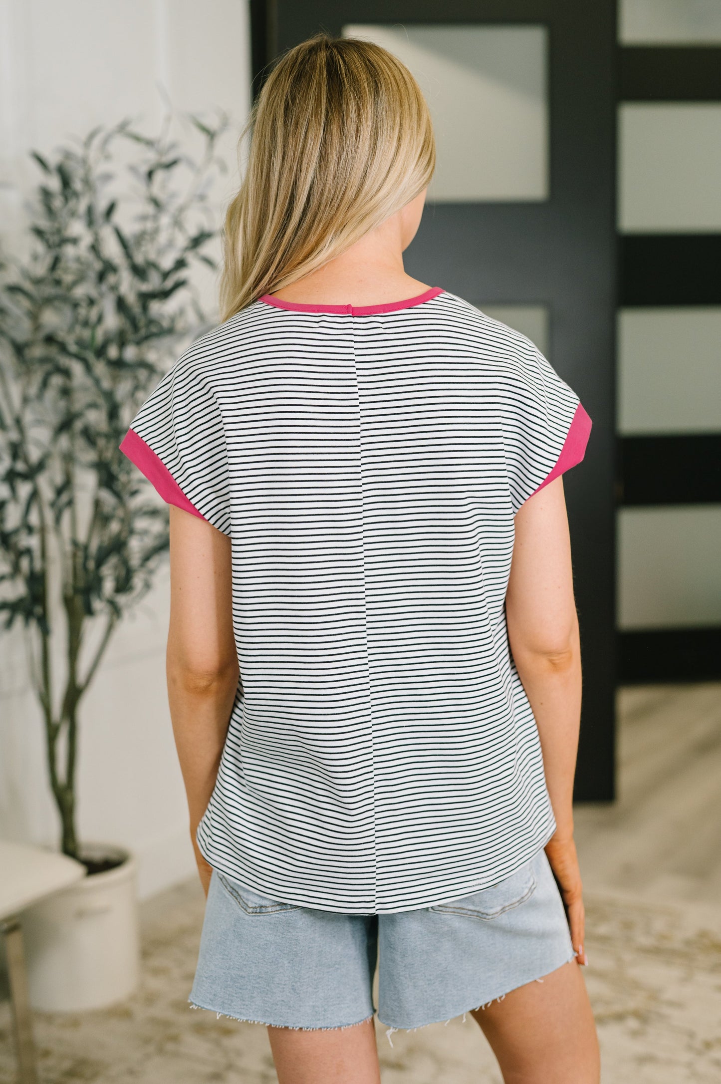 Emotionally Attached Trim Detail Tee