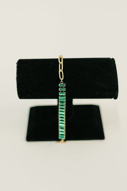 Esmeralda Toggle Bracelet in Green
