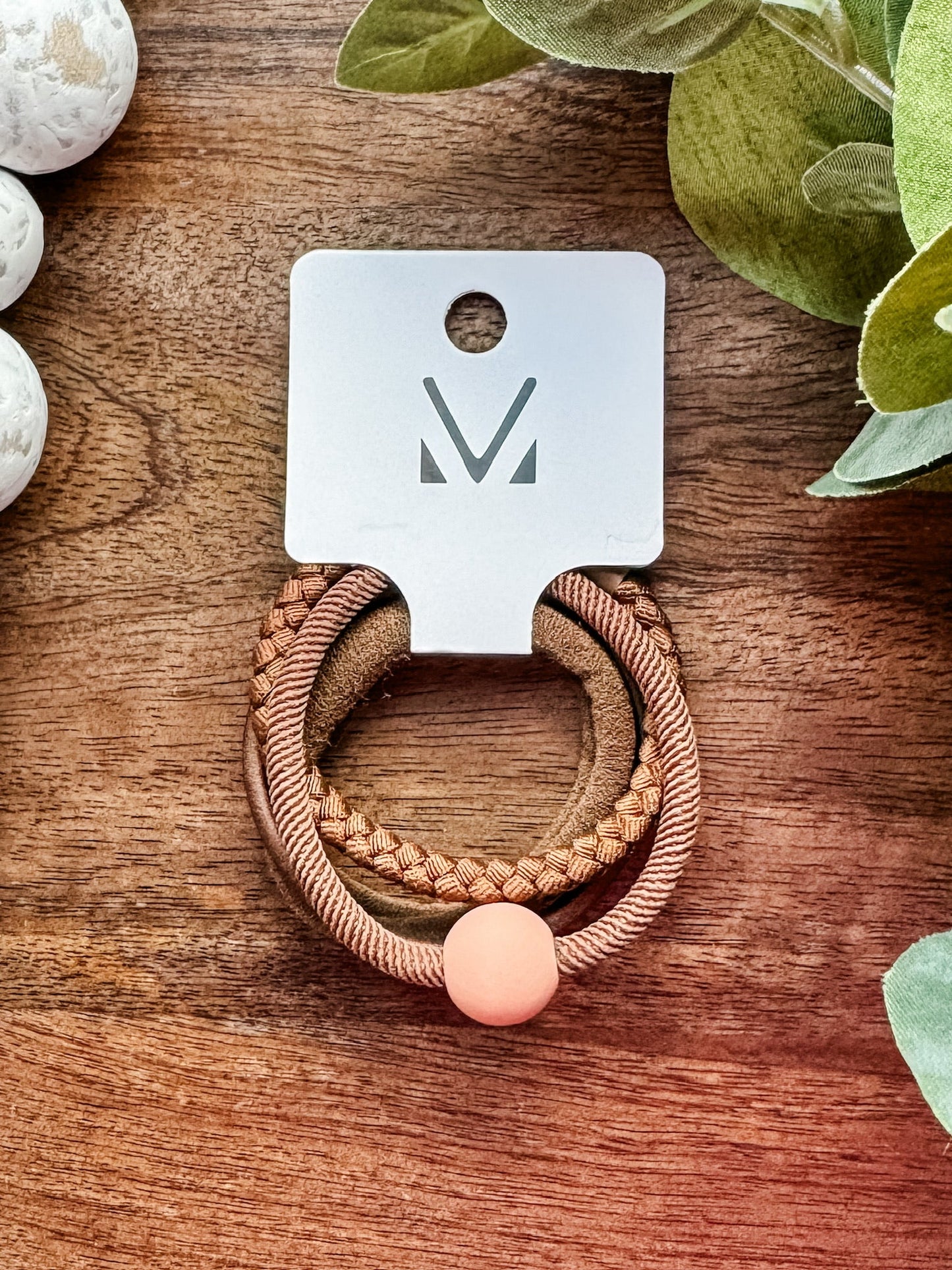 Michelle Mae Hair Tie Bracelet Sets - Ball Accent