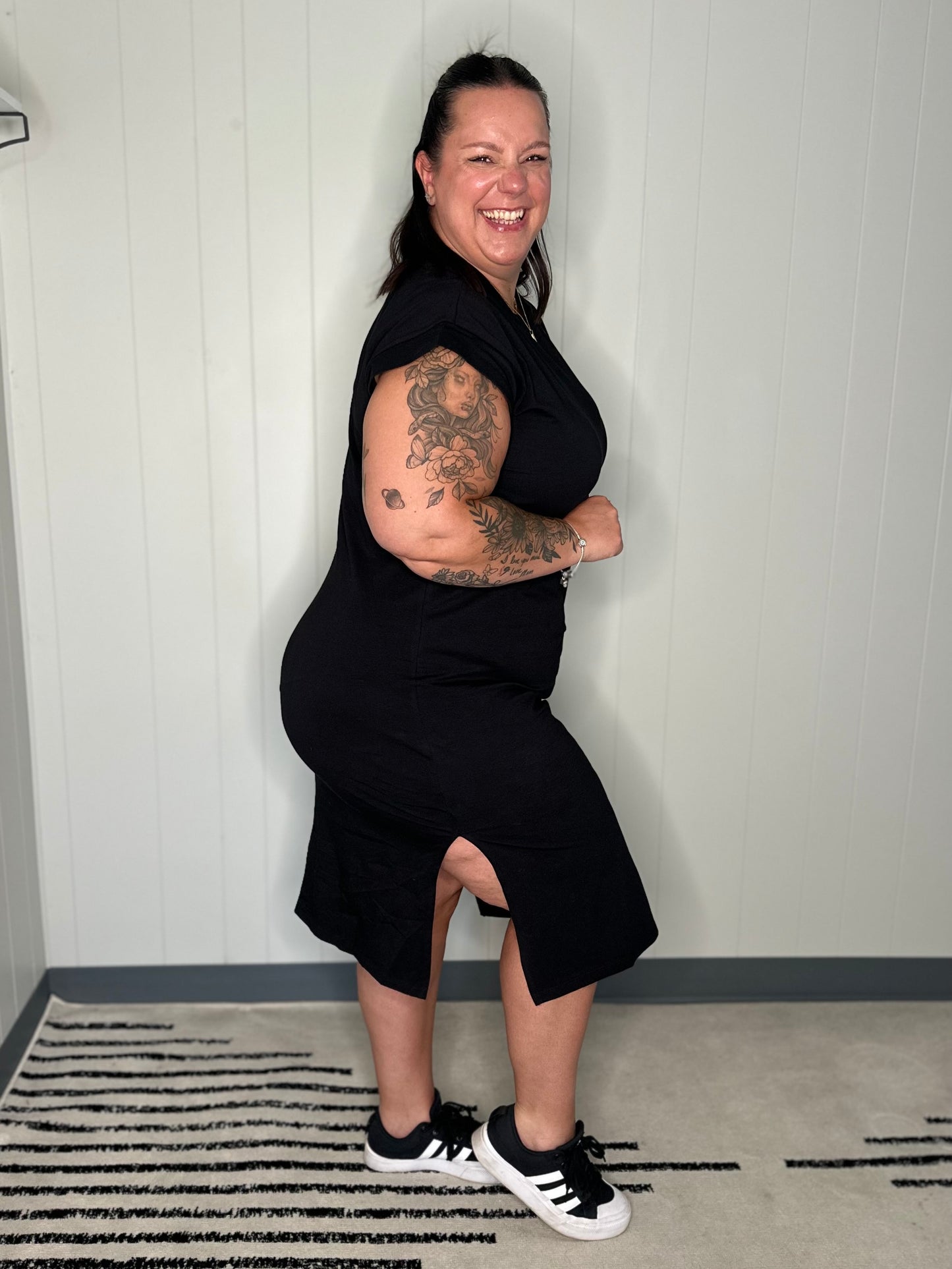 Sweet Like That Casual Dress in Black