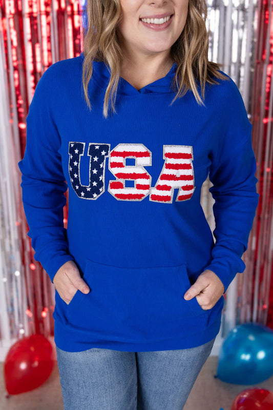 PREBOOK Michelle Mae Corrine Hoodie - Royal Blue USA