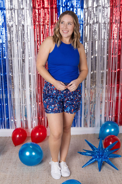 Michelle Mae Jamie Shorts - Navy Star Mix