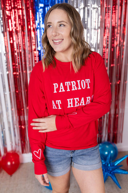 Michelle Mae Corrine Embroidered Pullover Top - Patriot at Heart