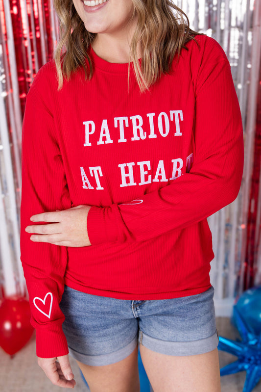 Michelle Mae Corrine Embroidered Pullover Top - Patriot at Heart