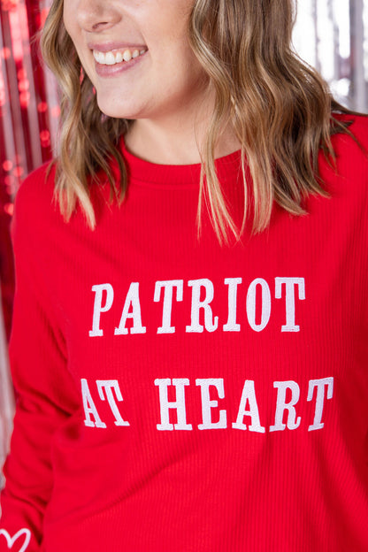 Michelle Mae Corrine Embroidered Pullover Top - Patriot at Heart