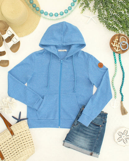 Michelle Mae Fullzip Hoodie - Blue