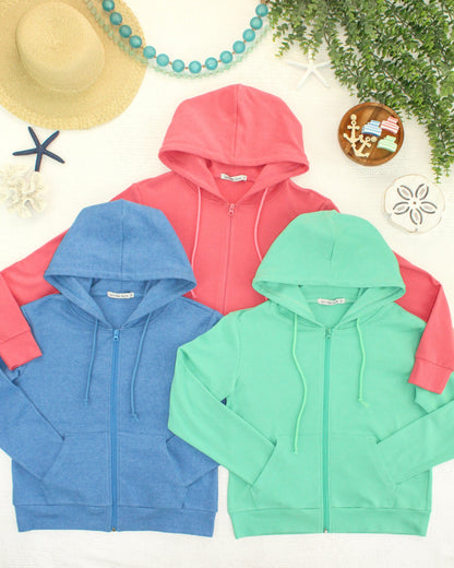 Michelle Mae Fullzip Hoodie - Blue