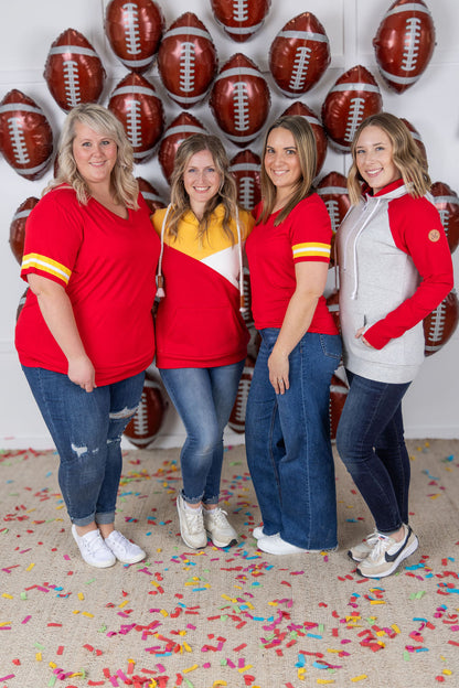 Michelle Mae GameDay Tessa Short Sleeve Top - Kansas City
