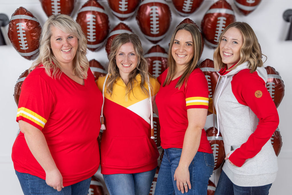 Michelle Mae GameDay Tessa Short Sleeve Top - Kansas City
