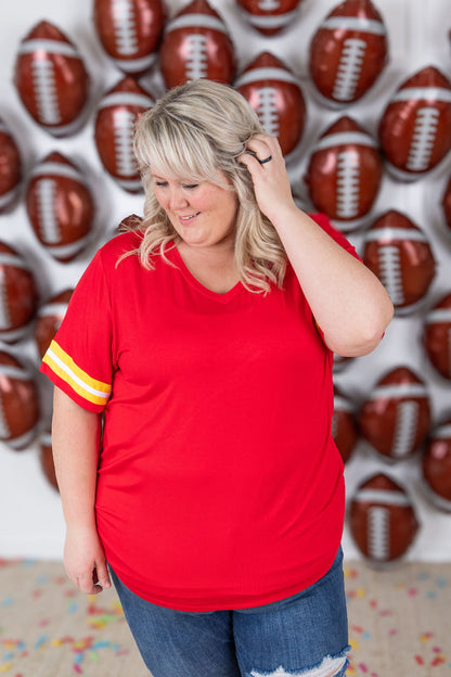 Michelle Mae GameDay Tessa Short Sleeve Top - Kansas City