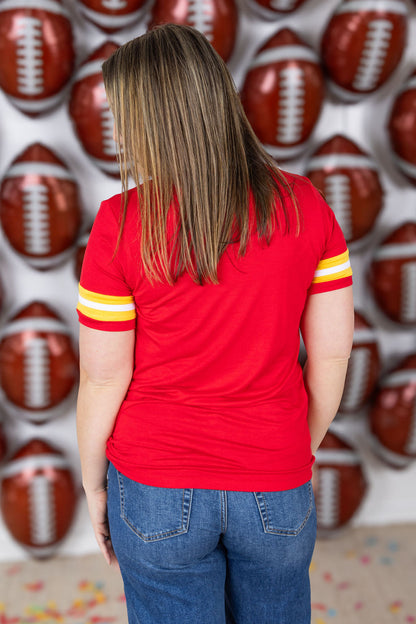 Michelle Mae GameDay Tessa Short Sleeve Top - Kansas City
