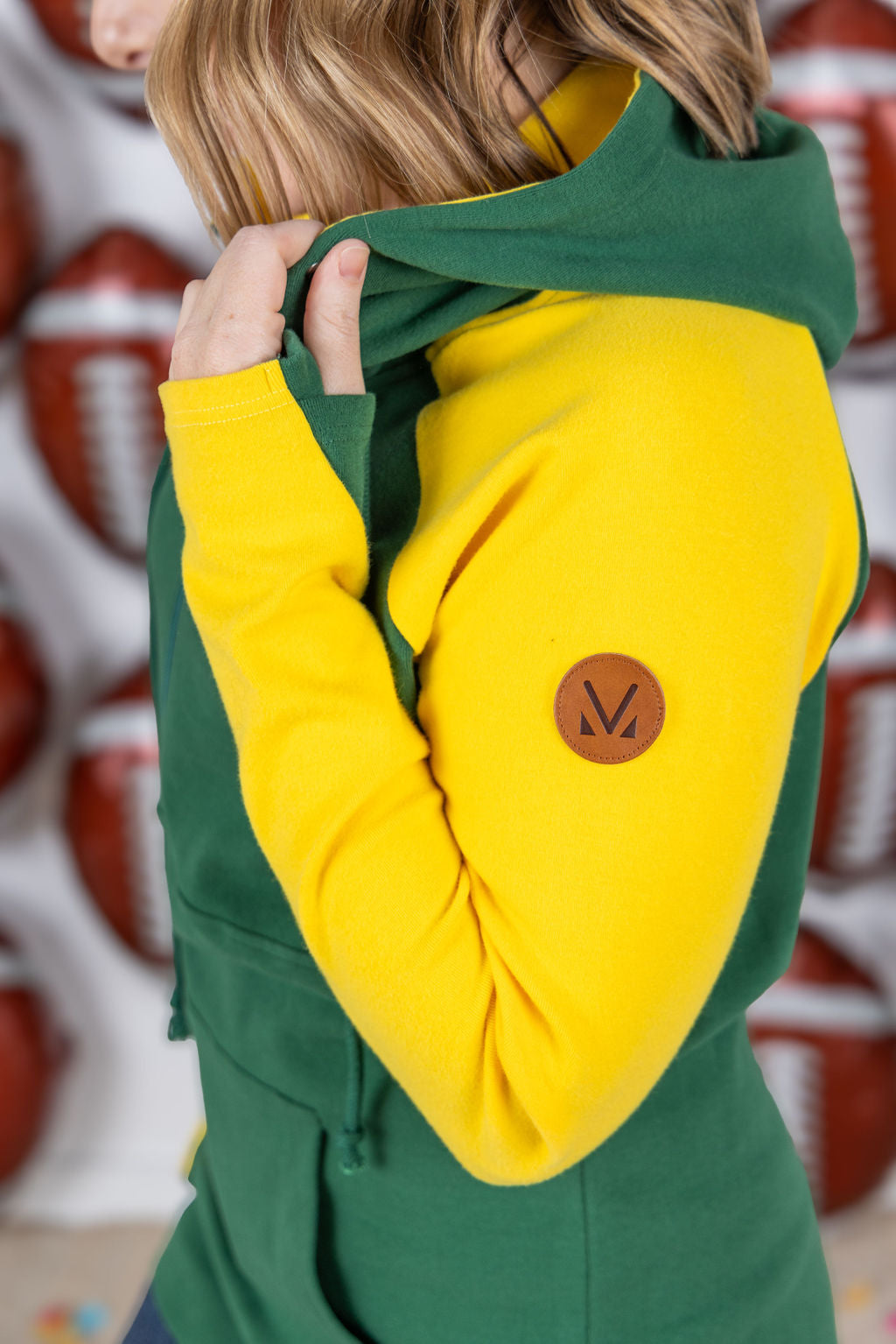 Michelle Mae GameDay Halfzip Hoodie - Green Bay