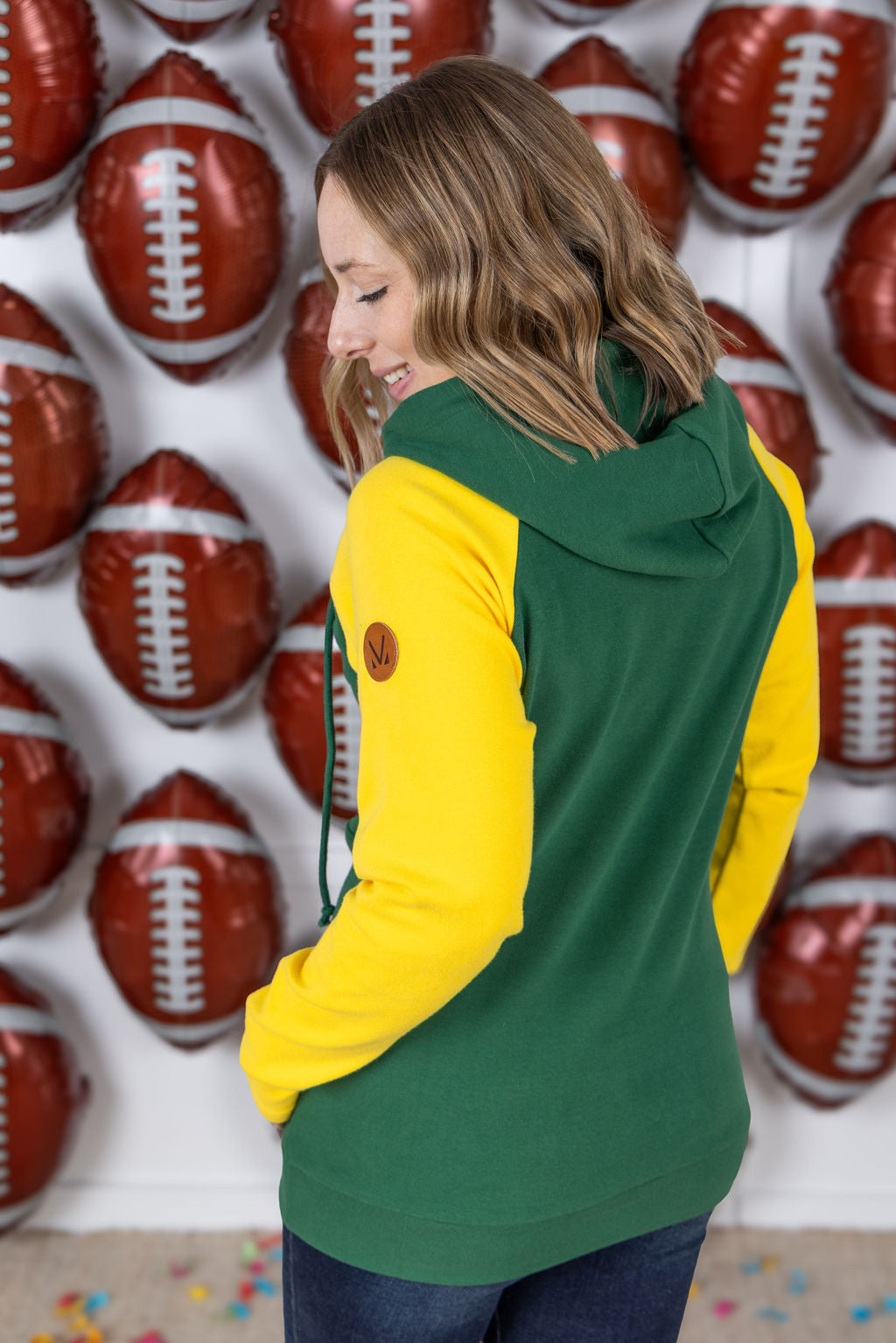 Michelle Mae GameDay Halfzip Hoodie - Green Bay