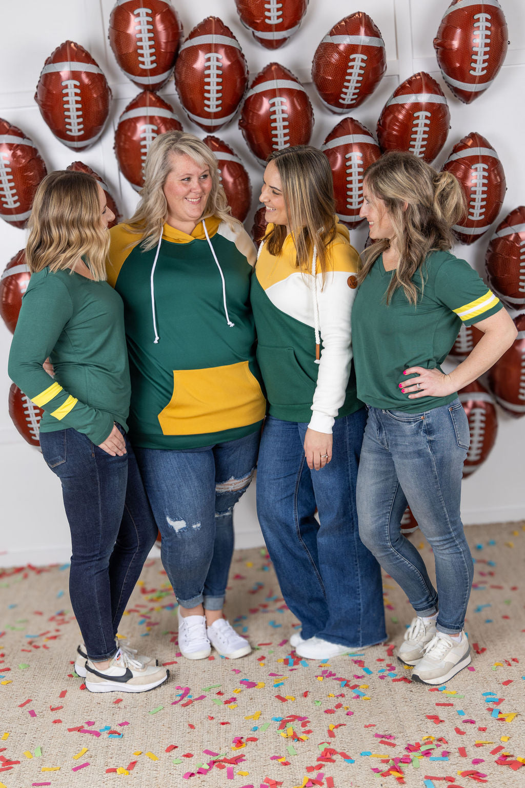 Michelle Mae GameDay Tessa Short Sleeve Top - Green Bay