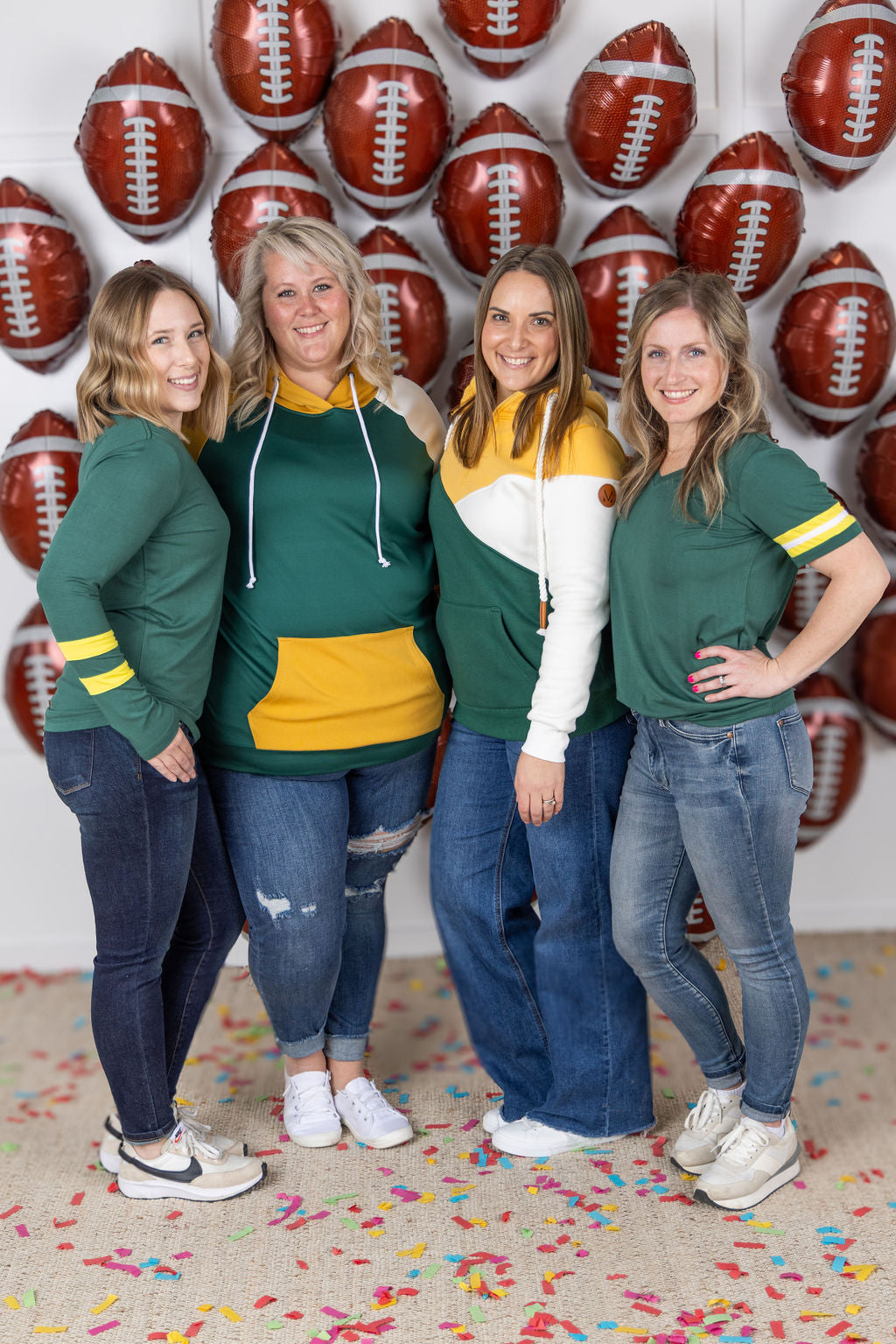 Michelle Mae GameDay Tessa Short Sleeve Top - Green Bay