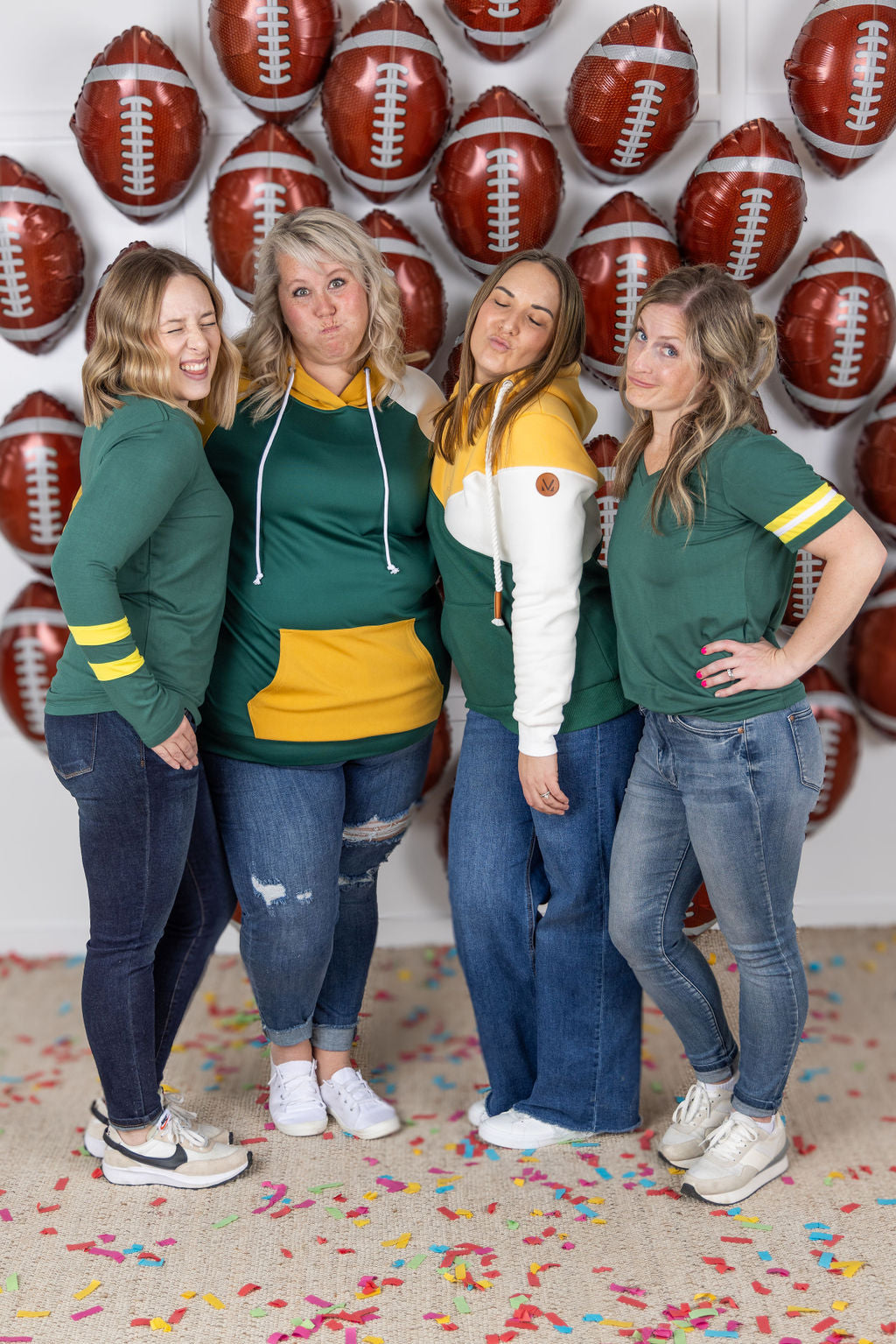 Michelle Mae GameDay Tessa Short Sleeve Top - Green Bay