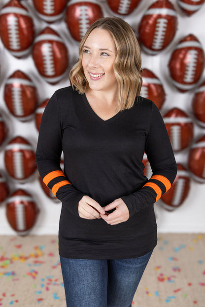 Michelle Mae GameDay Larissa Long Sleeve Top - Cincinnati