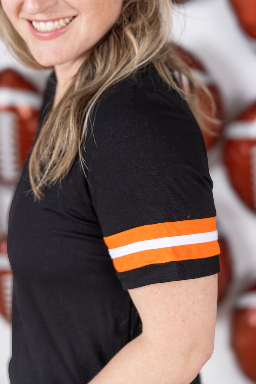 Michelle Mae GameDay Tessa Short Sleeve Top - Cincinnati