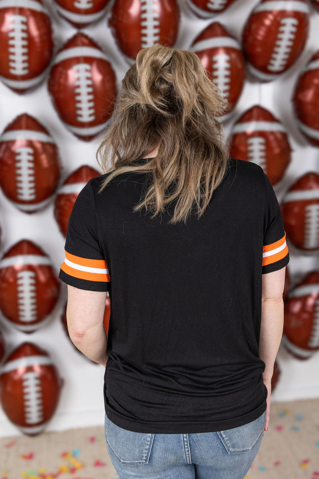 Michelle Mae GameDay Tessa Short Sleeve Top - Cincinnati