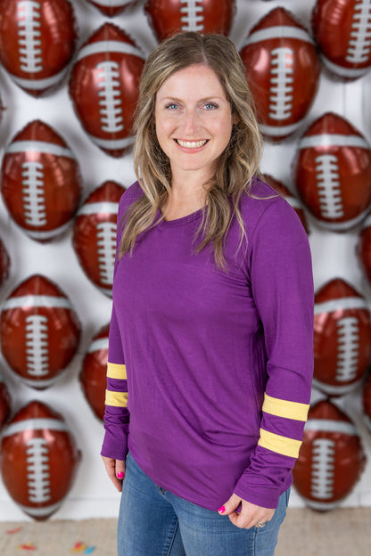 Michelle Mae GameDay Larissa Long Sleeve Top - Minnesota
