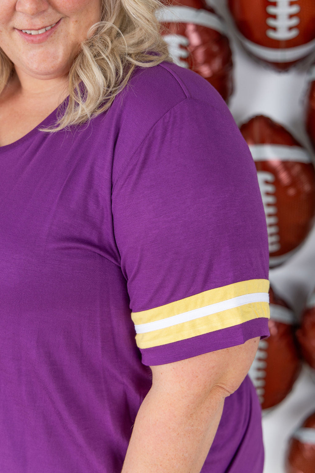 Michelle Mae GameDay Tessa Short Sleeve Top - Minnesota