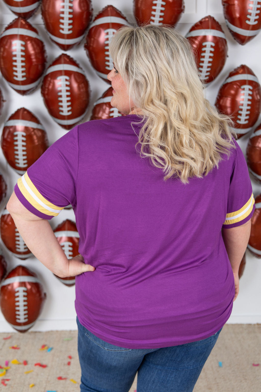 Michelle Mae GameDay Tessa Short Sleeve Top - Minnesota