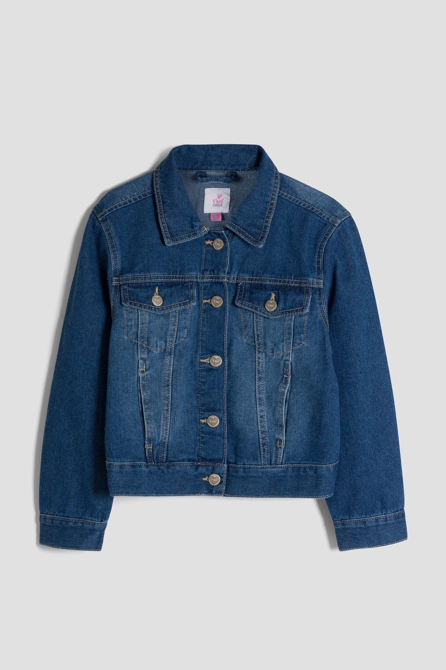 Girls Basic Oversized Denim Jacket