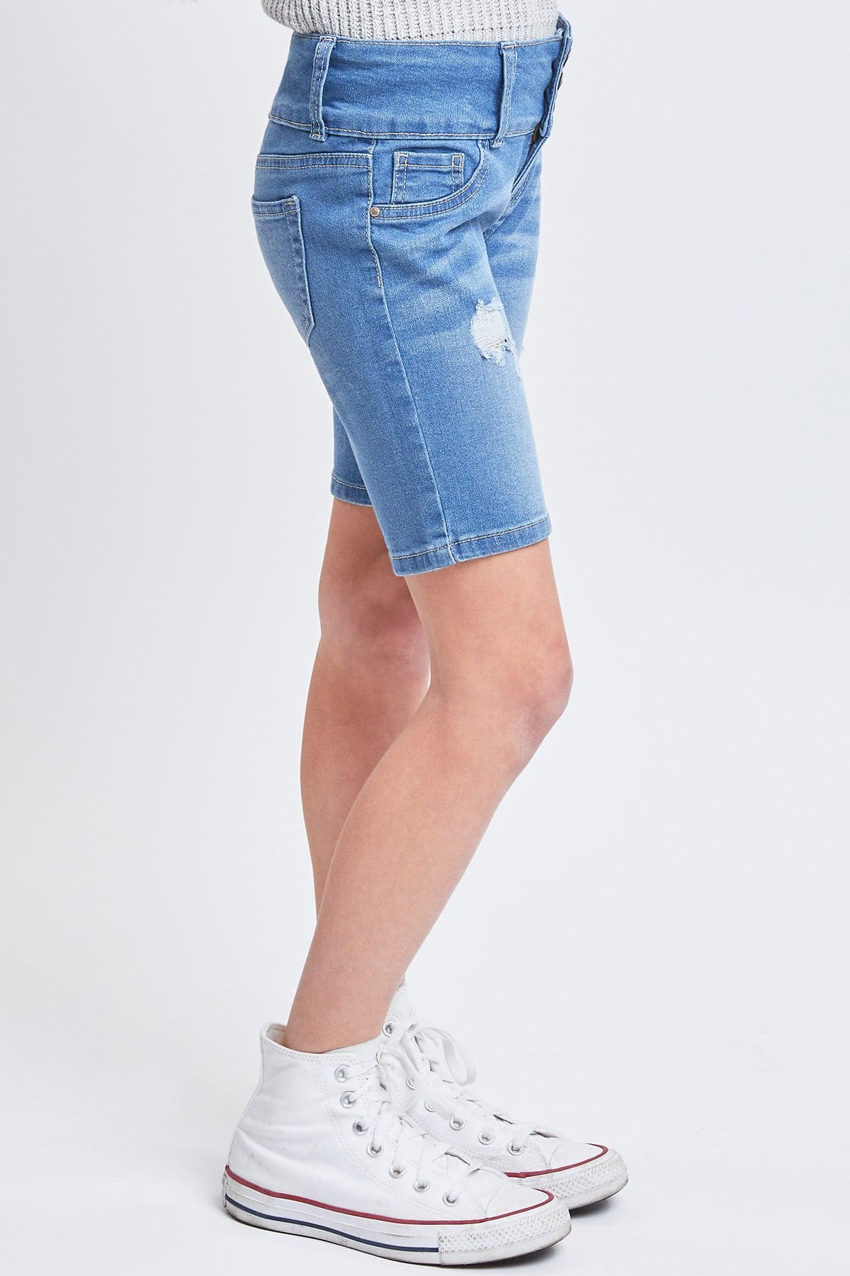 Girls Essential 3-Button Bermuda Shorts