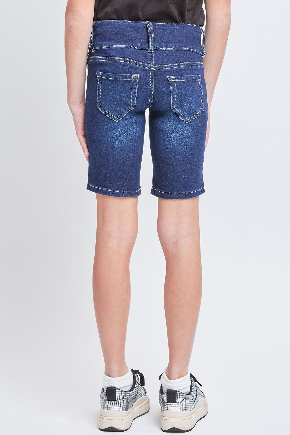 Girls Essential 3-Button Bermuda Shorts