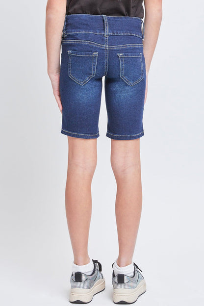 Girls Essential 3-Button Bermuda Shorts