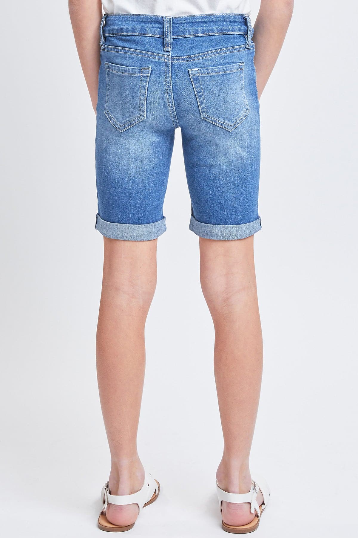 Girls Essential Cuffed Bermuda Shorts