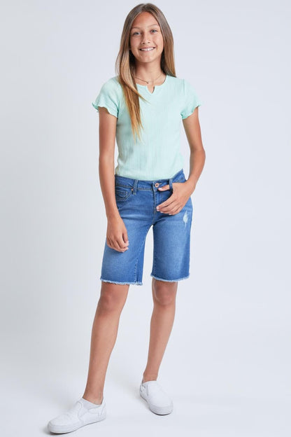 Girls Essential Cuffed Pull-On Bermuda