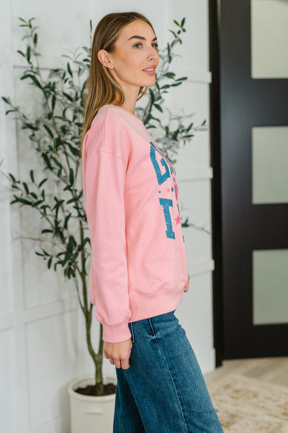 Game Day Graphic Drop Shoulder Sweatshirt