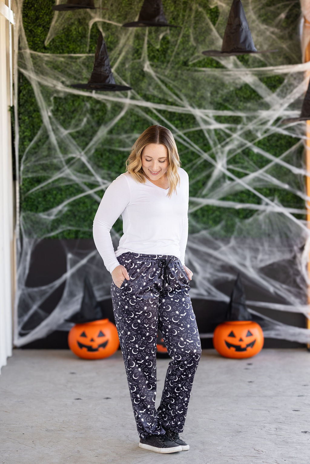 Michelle Mae Lounge Pants - Midnight Bats