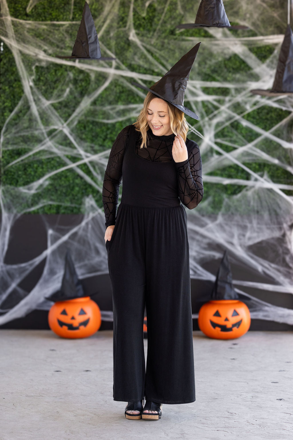 Michelle Mae Paige Jumpsuit  - Black