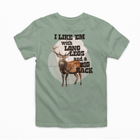 I Like Them With Long Legs And A Big Rack Graphic Tee