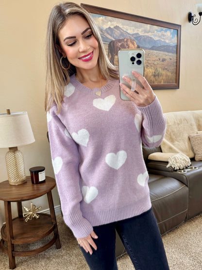 Michelle Mae Endless Love Sweater - Lavender